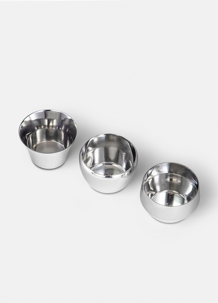 Skultuna Kin Ljuslykta 3 pack Steel